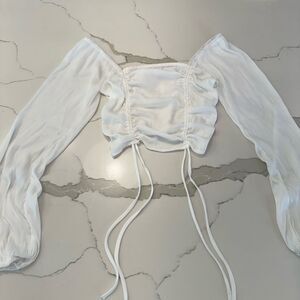 Lottie Moss cropped blouse